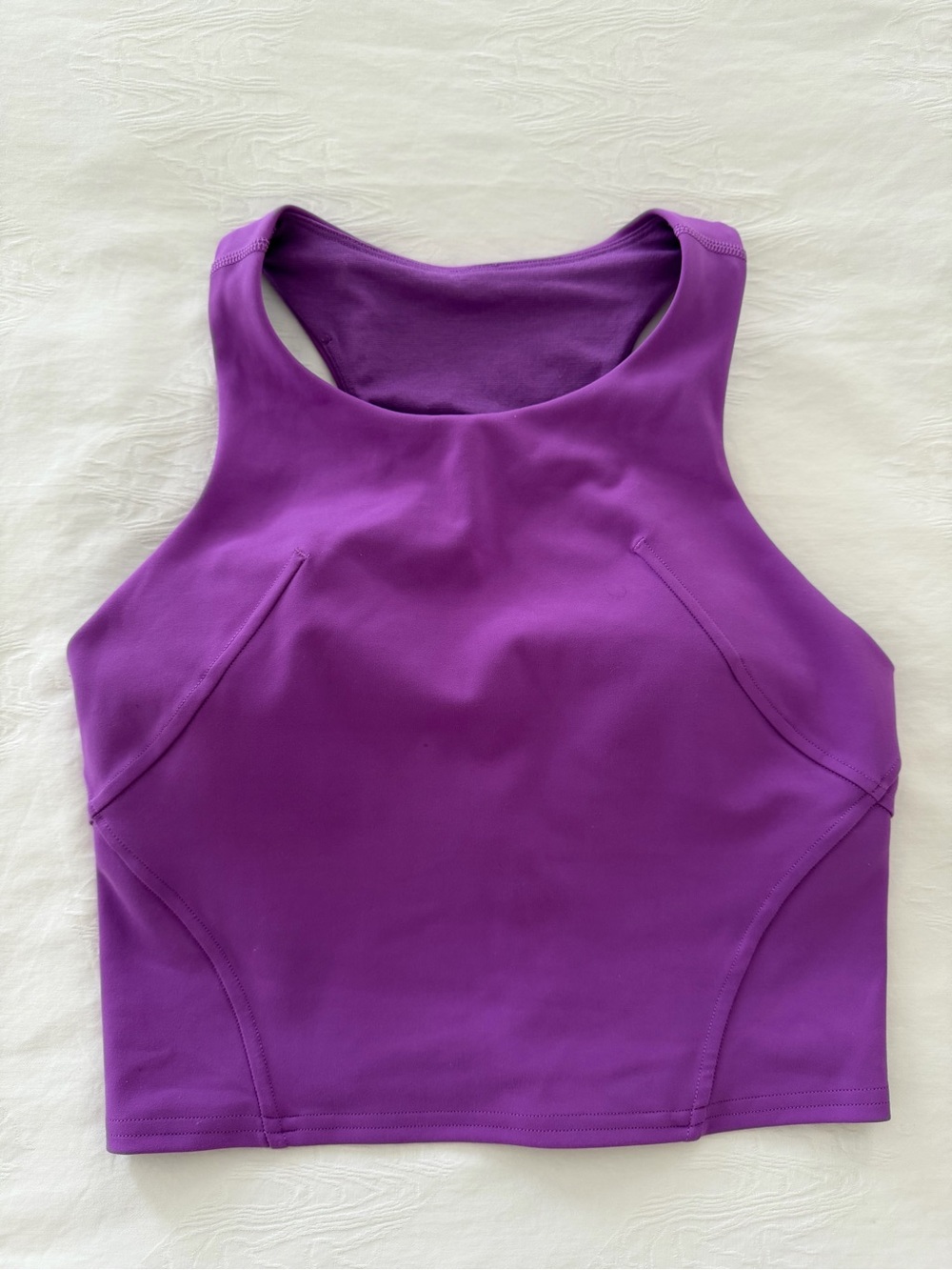 lululemon athletica Vibrant Purple Racerback Crop Sports Bra - Picture 2 of 4